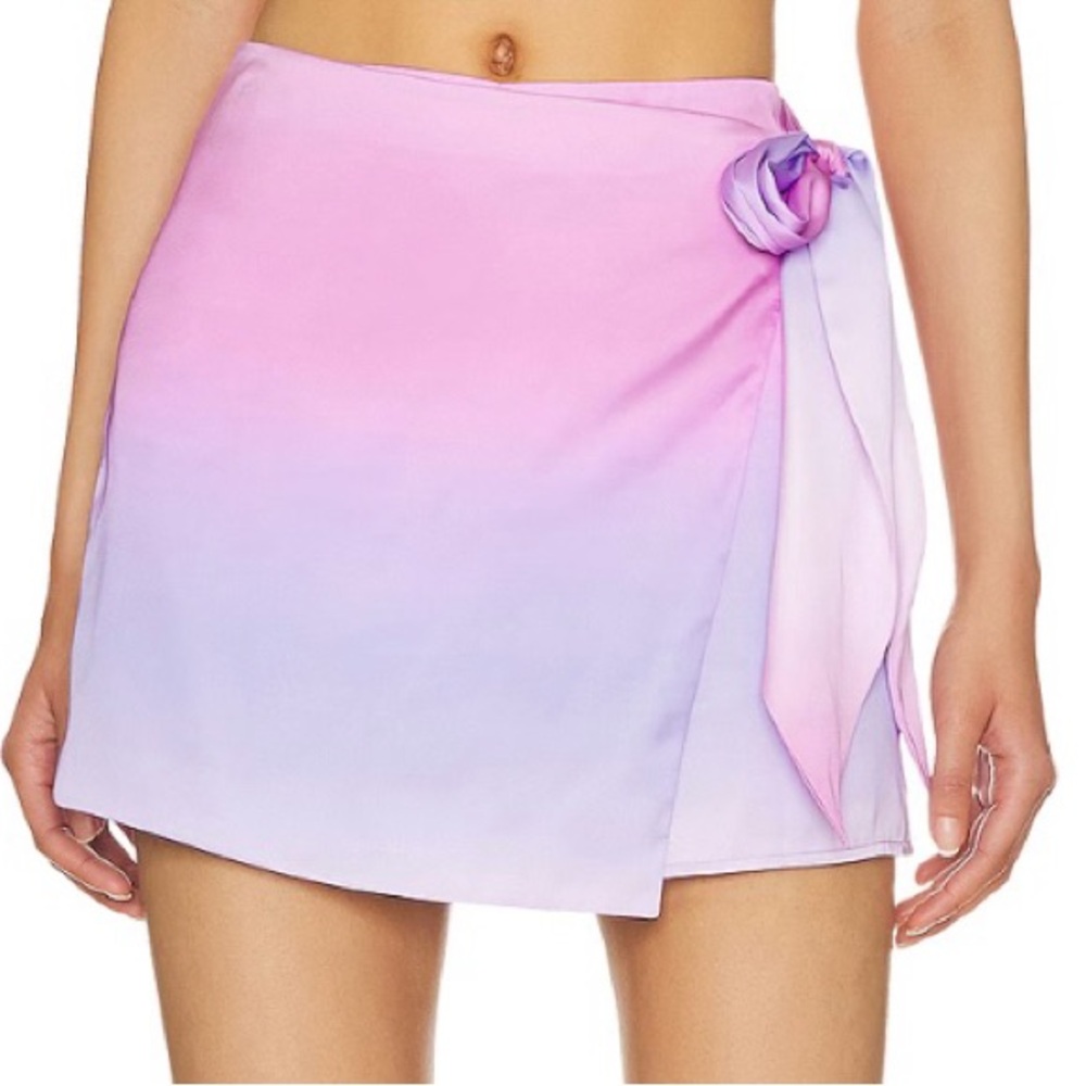 LOVERS & FRIENDS Cheyanne Wrap Skort In Purple